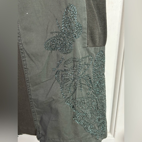 Vintage Desigual Sleeveless Utility Mini Dress Multiple Zippers Pockets Size 40 - Picture 3 of 14